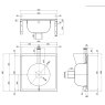 rear entry 600 x 600mm slop hopper dimensions