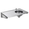 top entry right hand DUH stainless steel sluice sink