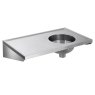 back entry right hand DUH stainless steel sluice sink