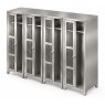 stainless steel lockers with perforated doors