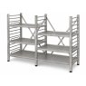 stainless steel changing room adjustable shelving