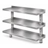 three tier stainless steel shelves