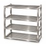stainless steel cleanroom shelving unit