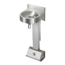 foot activated drinking fountain