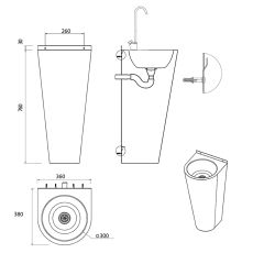 dimensions of junior height bottle filling fountain