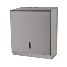 polished stainless steel paper towel dispenser