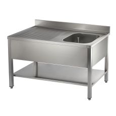 1500mm catering sink with left drainer
