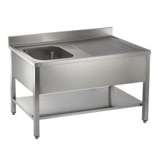 1500mm catering sink with right drainer