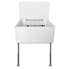 washware high back janitor sink with legs