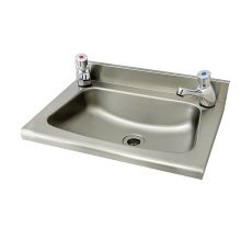 stainless steel wall hung wash hand basin