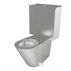 stainless steel close coupled toilet
