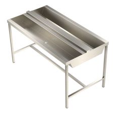 stainless steel island back to back wash trough