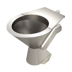 stainless steel pedestal p trap wc pan
