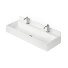 sit on solid surface school wash trough