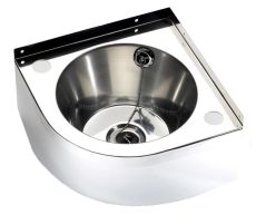 stainless steel corner wash basin