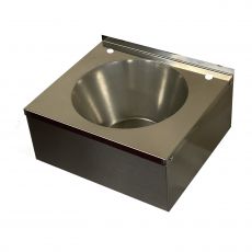 medium sized stainless steel wash basin