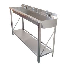 stainless steel wash trough on frame