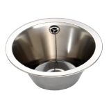 stainless steel inset 310mm diameter wash basin