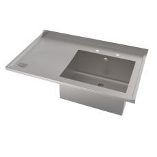 sbsd single bowl with drainer sink