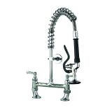 hot and cold super short pre rinse catering tap