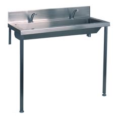 Stainless steel heavy duty wash trough