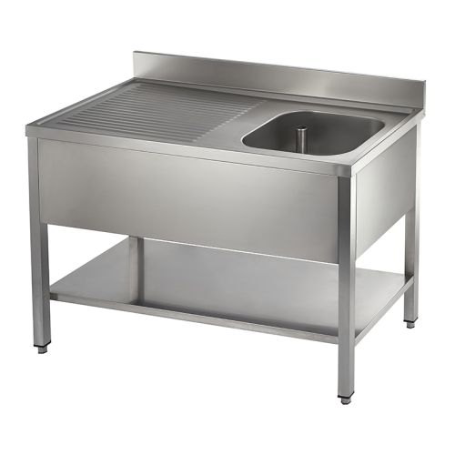 Catering Single Bowl Single Drainer On Frame 1200mm image