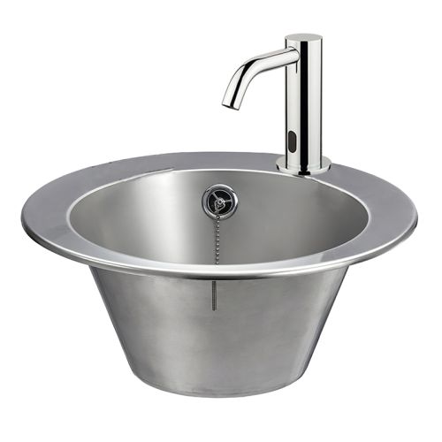 Stainless Steel Inset Wash Basin With Sensor Tap image