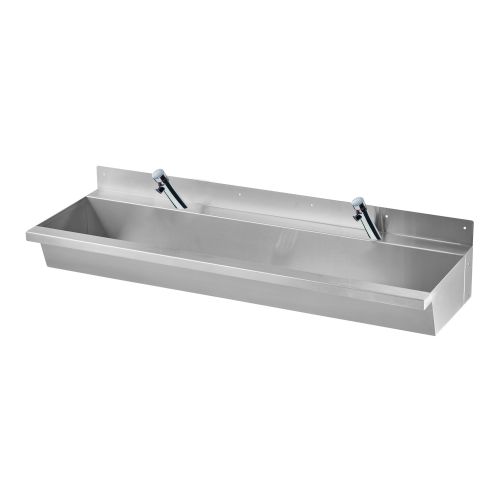 Wash Trough With Press Button Taps image